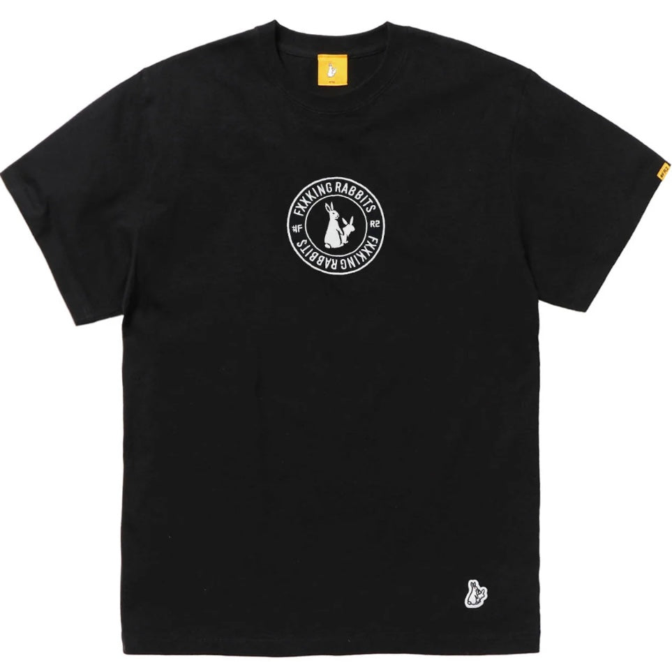 Embroidery Circle Logo Black T-shirt