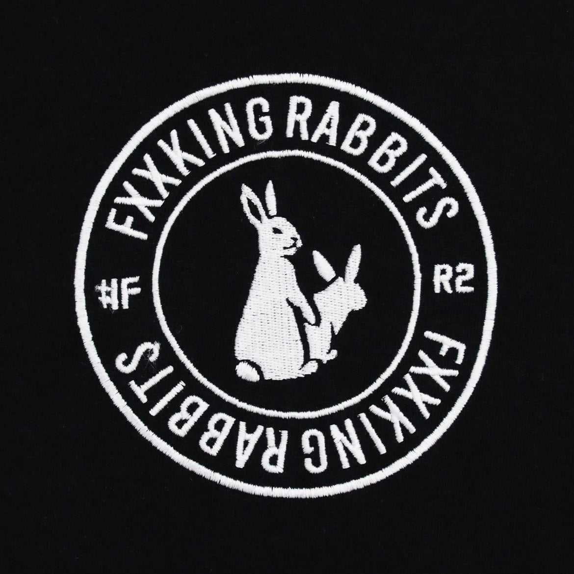 Embroidery Circle Logo Black T-shirt