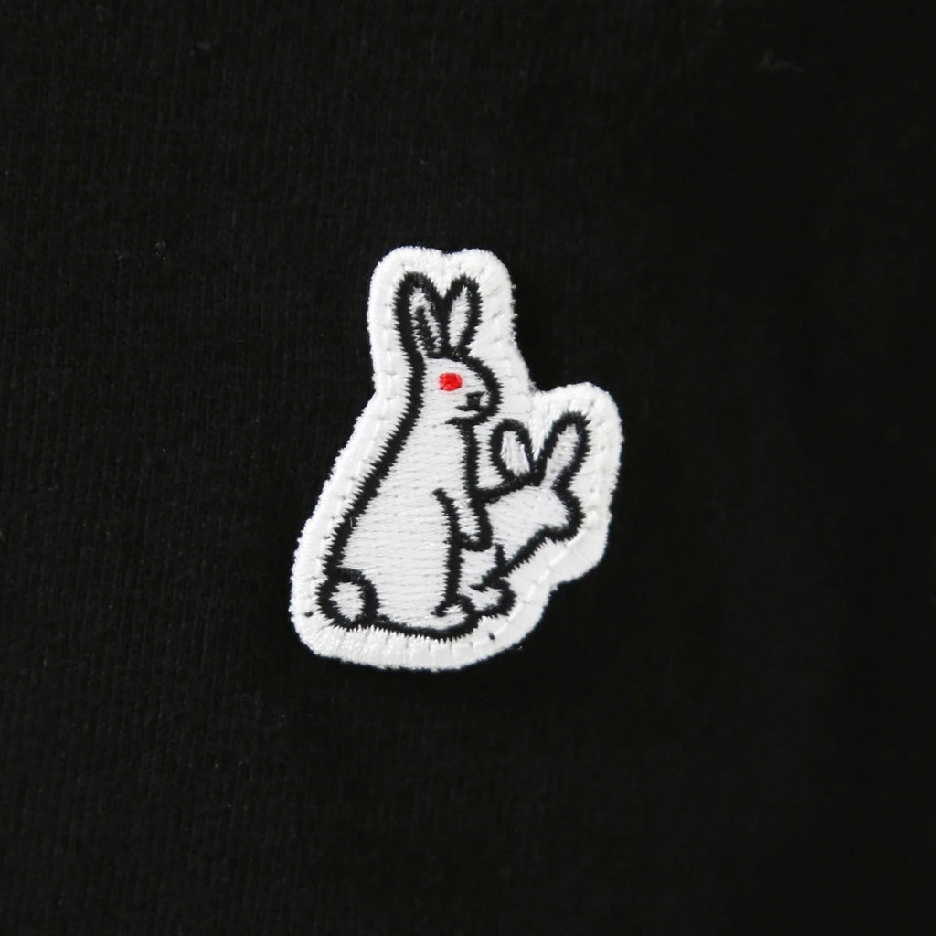 Embroidery Circle Logo Black T-shirt